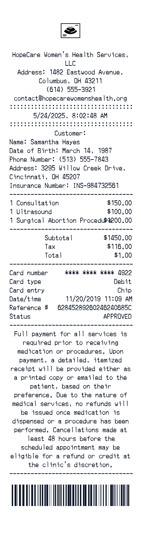 Generate Abortion Receipt thumbnail