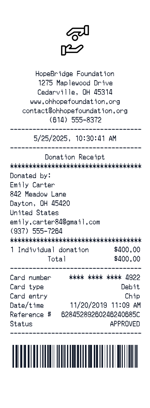 Generate Donation Receipt thumbnail