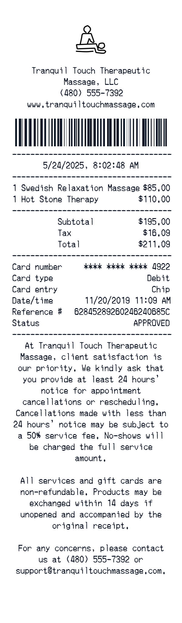 Generate Massage Receipt thumbnail